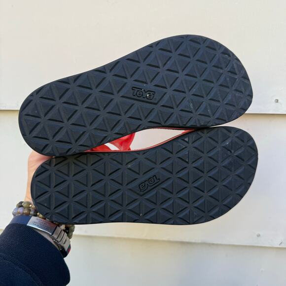 Teva 1008844 Universal Platform Strap Sandal Pink White Stripe Womens 8 - Picture 6 of 6